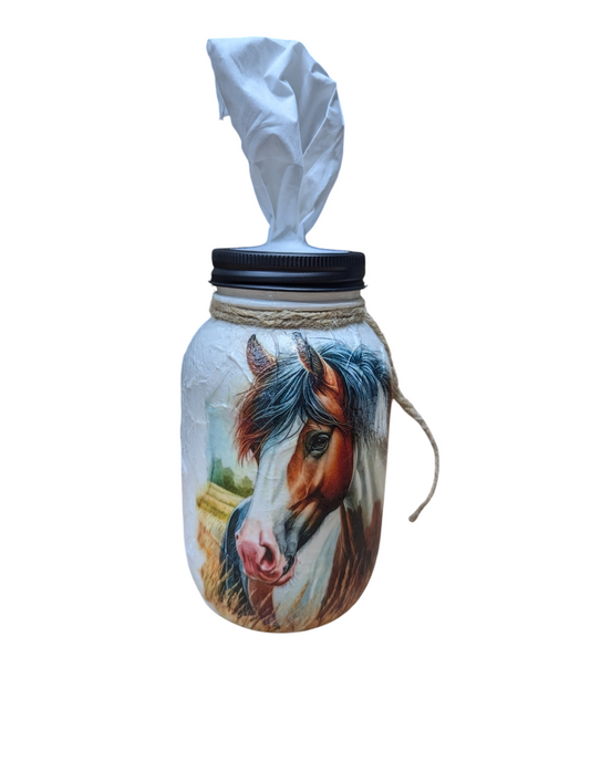 Horse Portrait Mason Jar