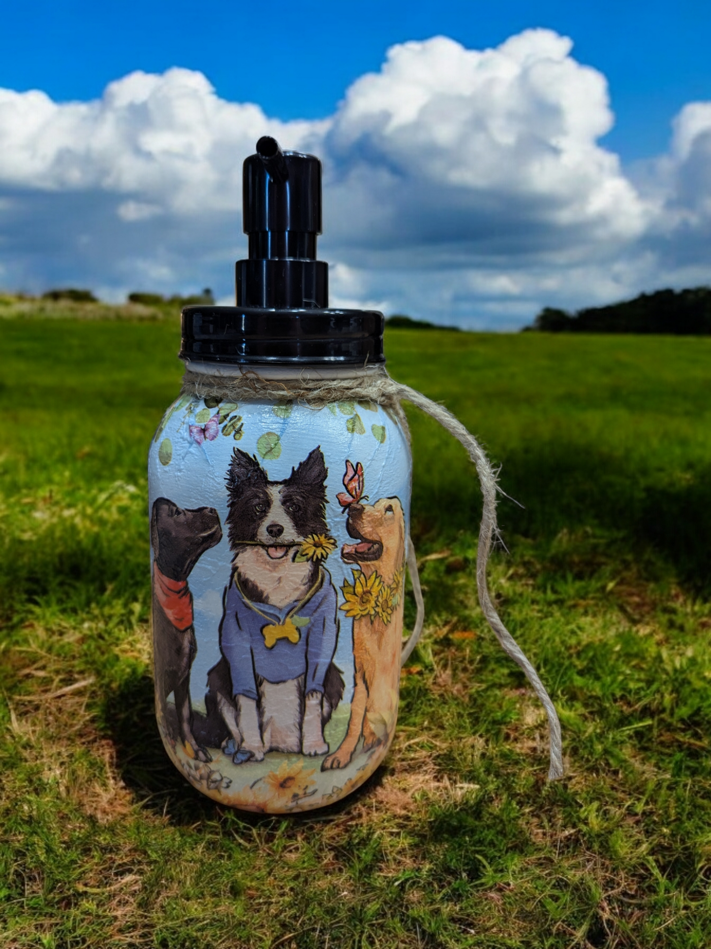 Dog Friends Mason Jar