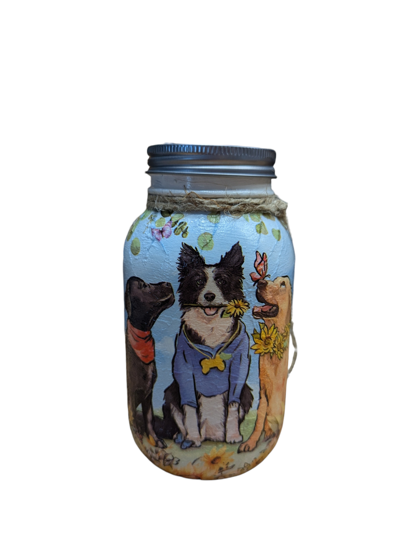 Dog Friends Mason Jar