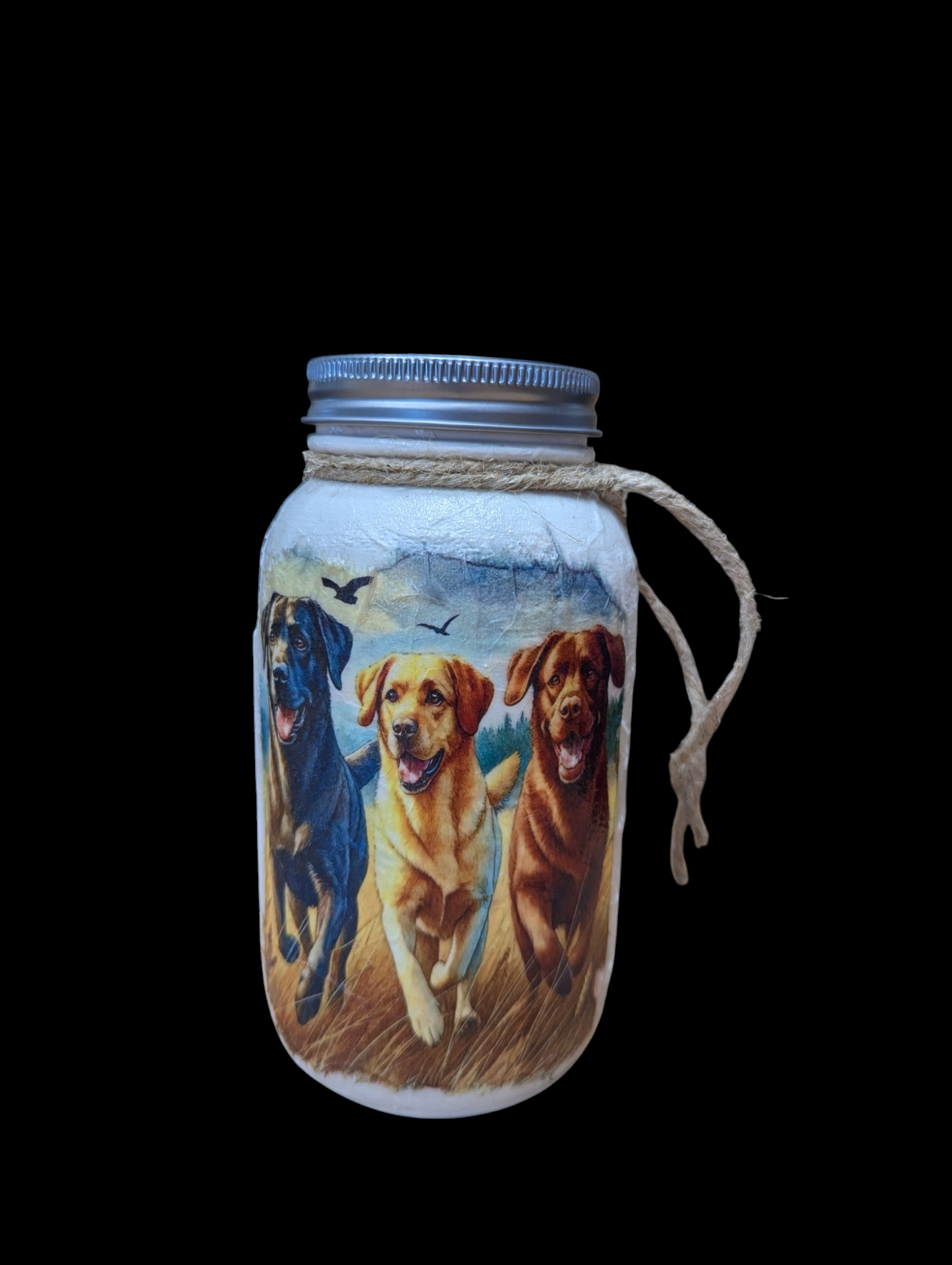 Labrador Retriever Dog Mason Jar