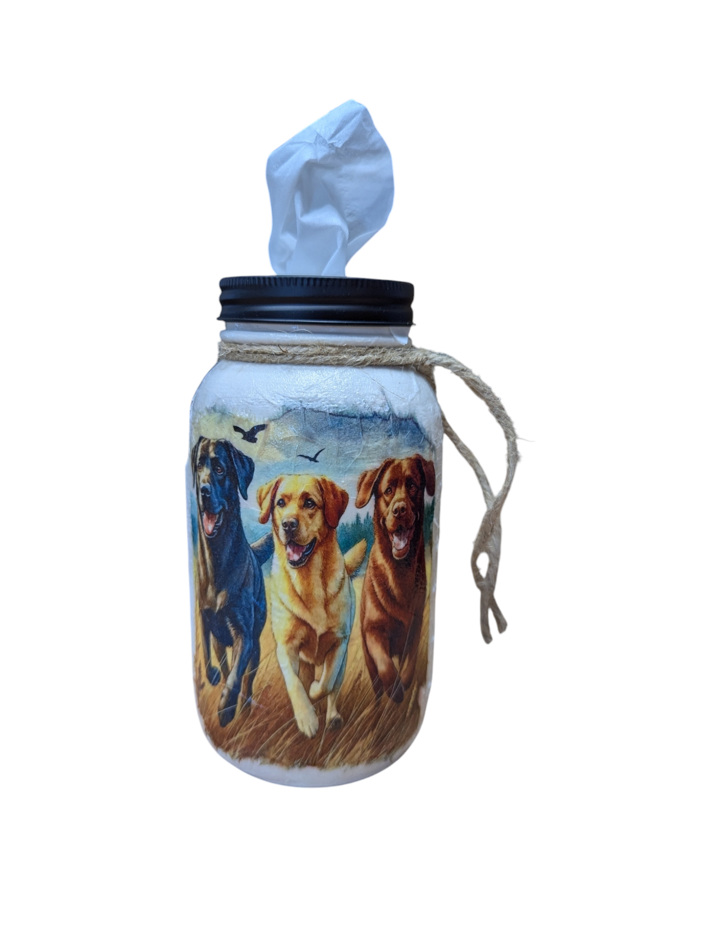 Labrador Retriever Dog Mason Jar