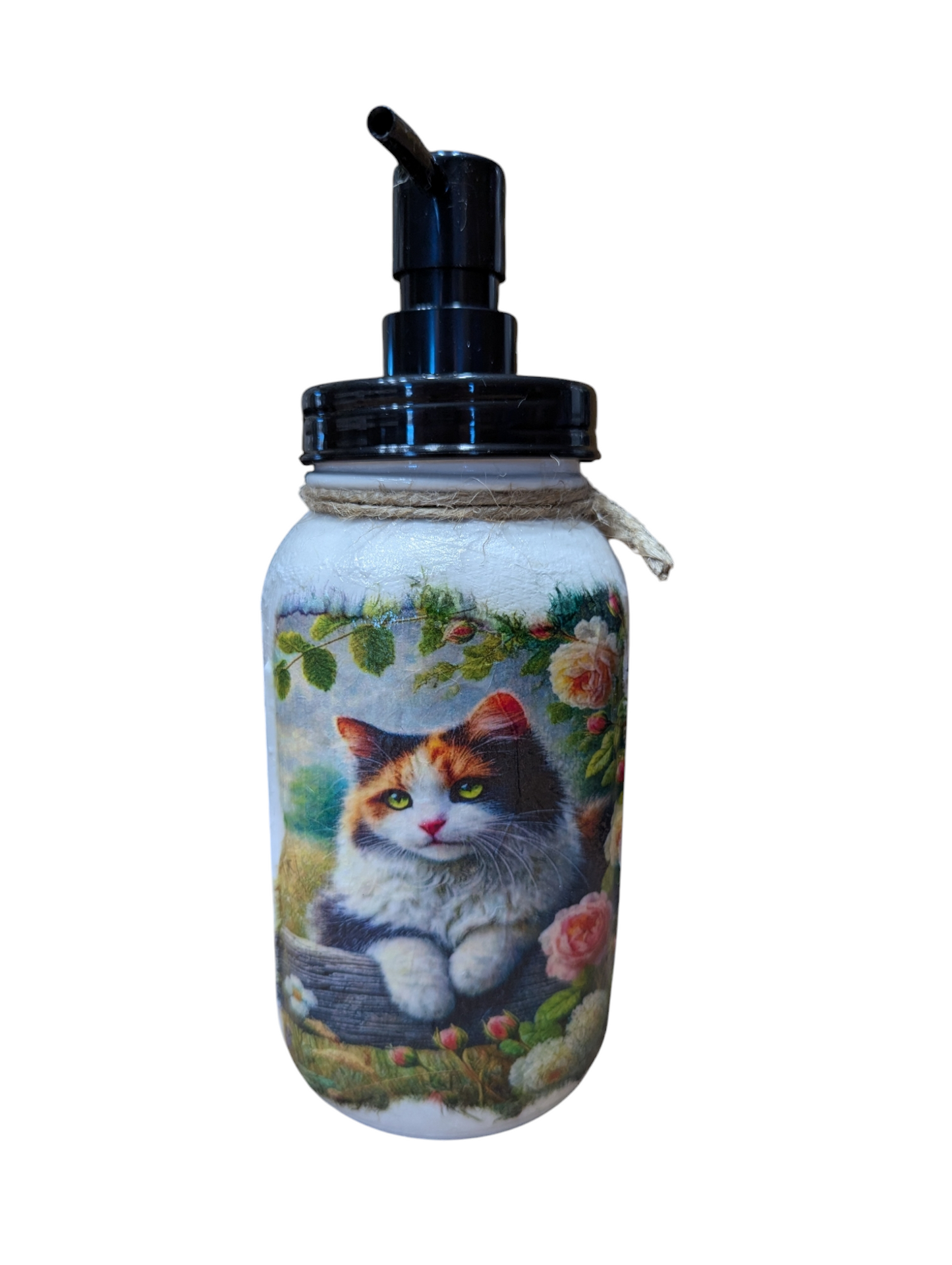 Calico Kitten Mason Jar