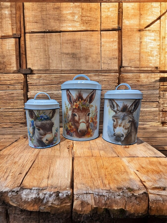 Donkey Trio Canister Set