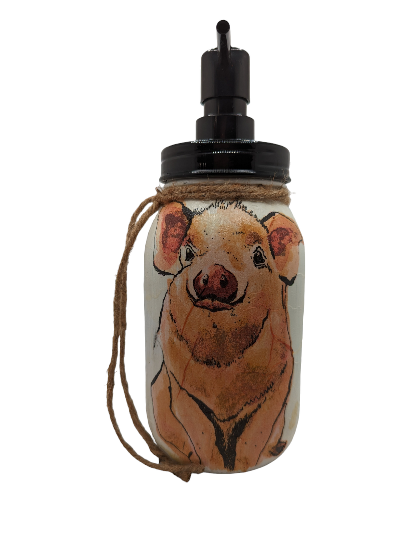 Wilbur the Pig Mason Jar